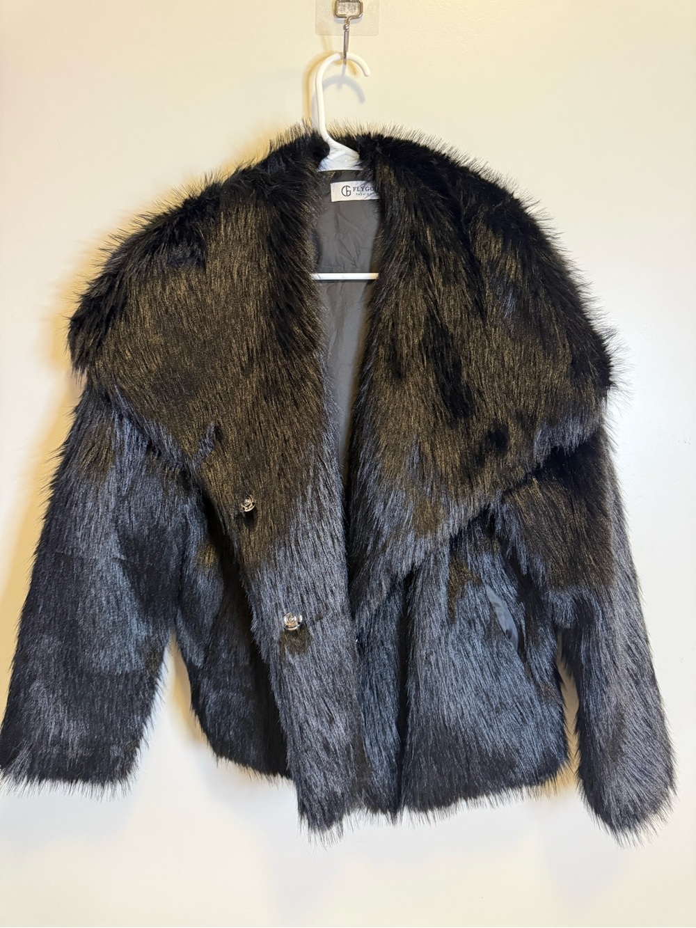 Black Faux Fur Jacket
